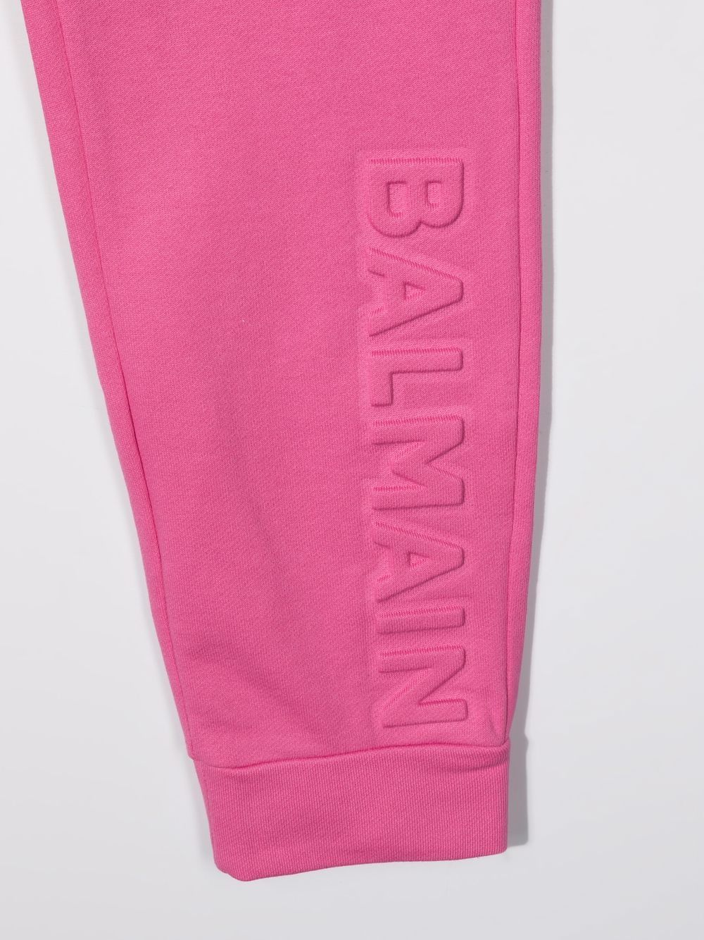 фото Balmain kids спортивные брюки с тисненым логотипом