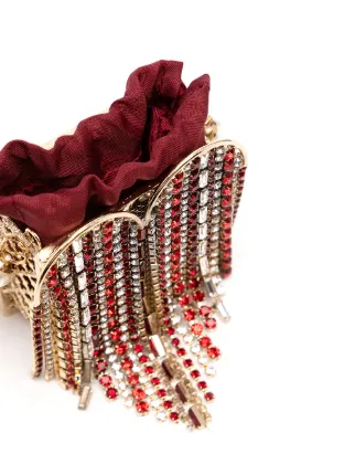 beaded-fringe heart clutch bag展示图