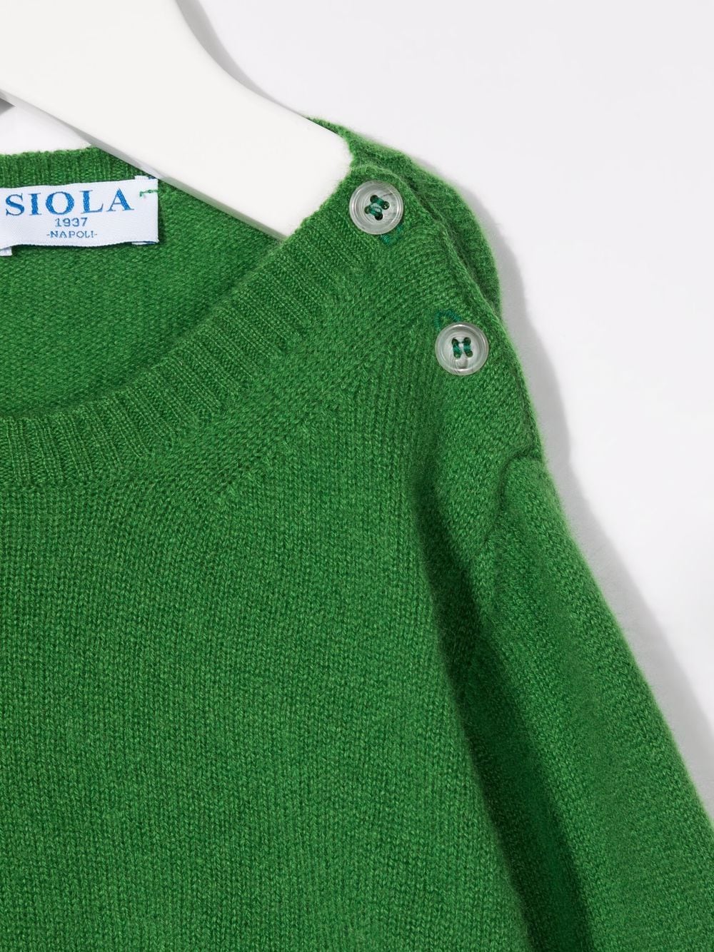 Shop Siola Crew-neck Cashmere Jumper In Green