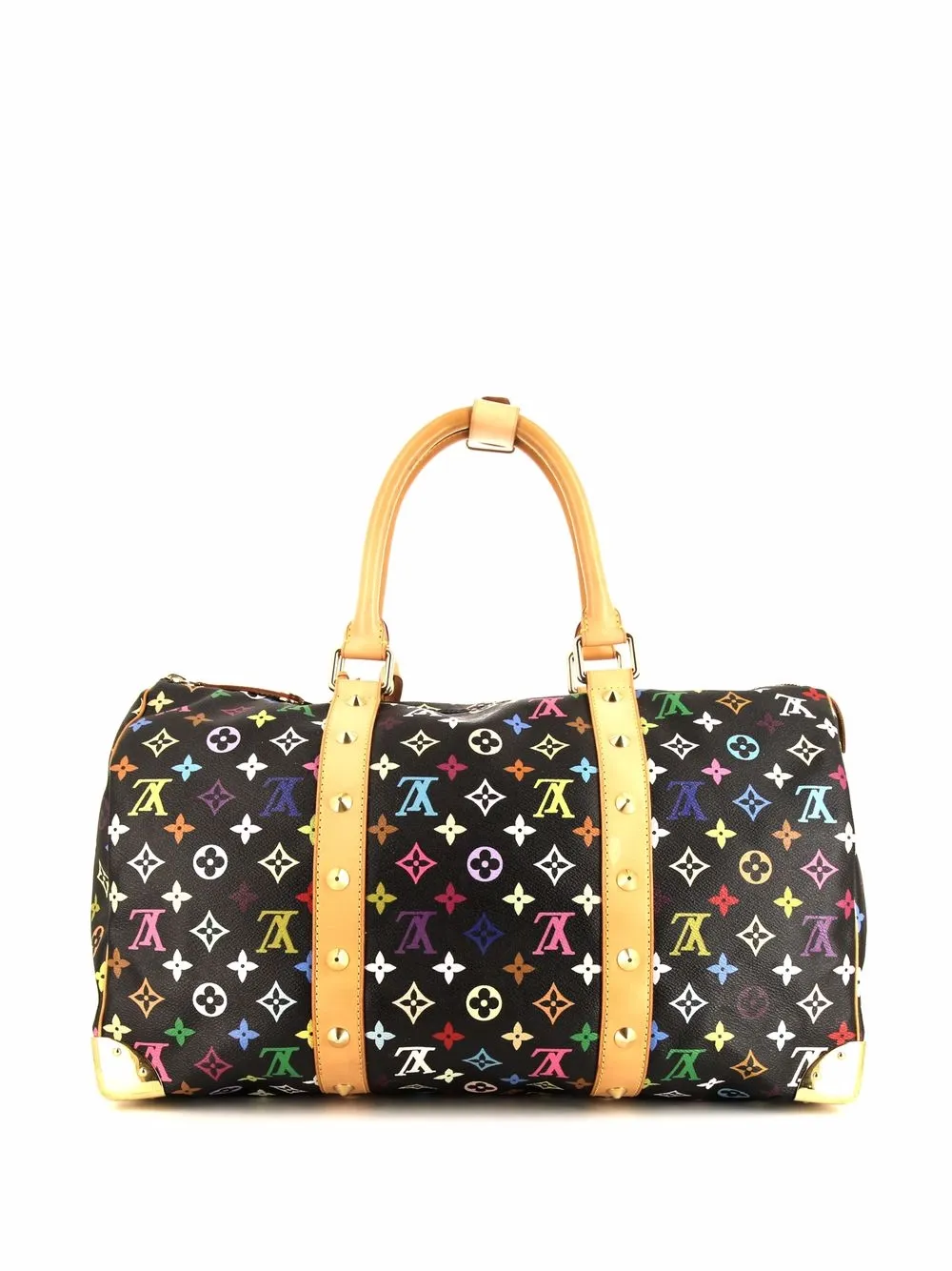 Louis Vuitton Keepall 45 Takashi Murakami Black Multicolor Monogram Travel  Bag