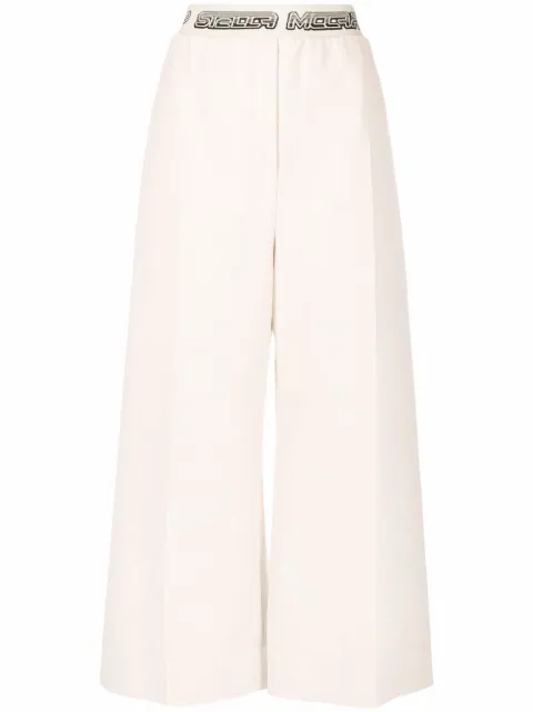 Stella McCartney pantalones con logo en la pretina