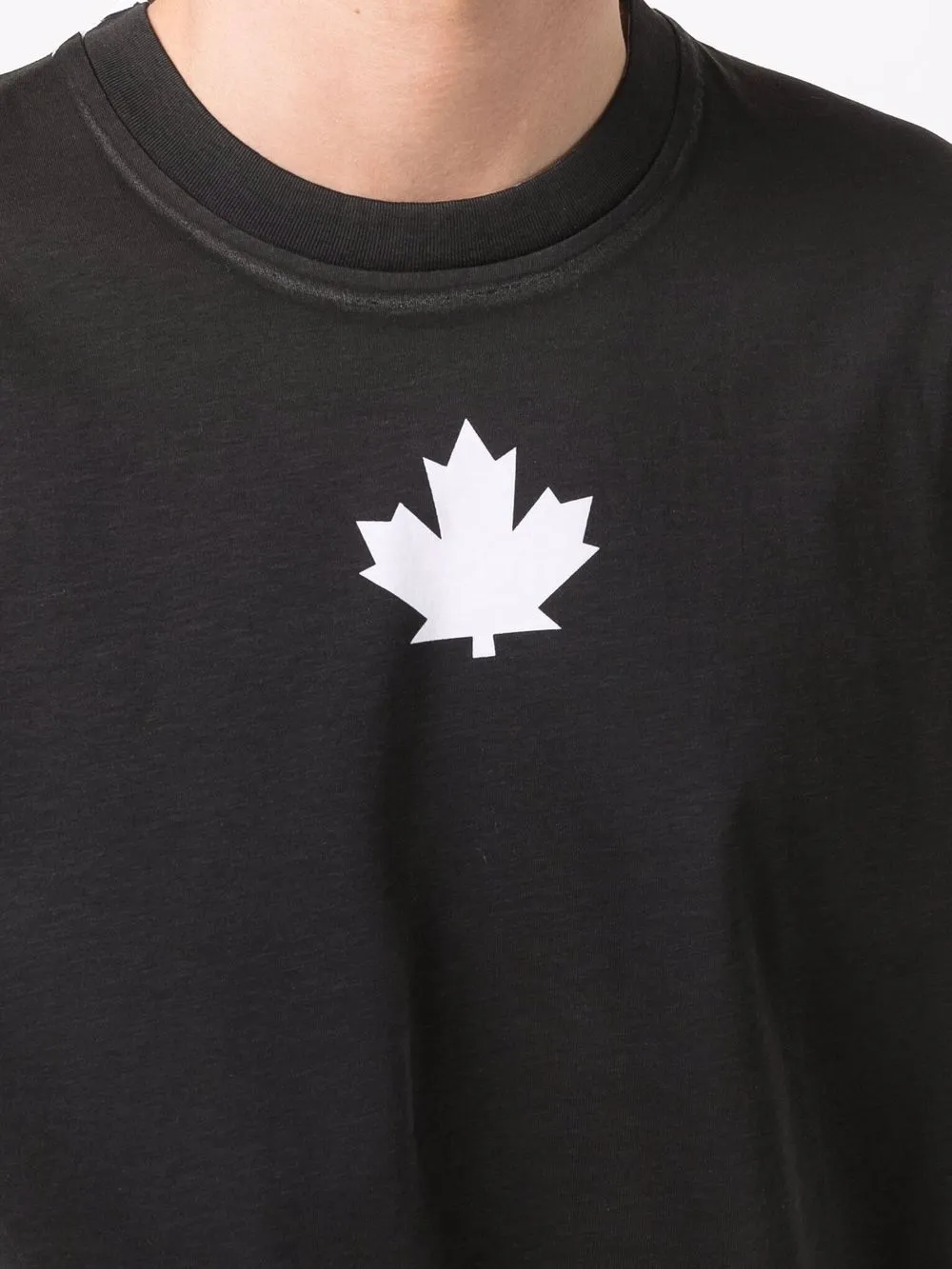 фото Dsquared2 футболка с принтом maple leaf