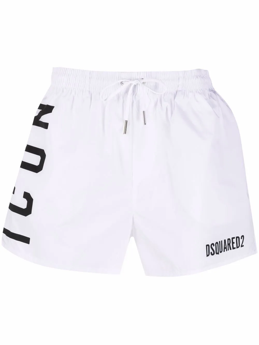 

Dsquared2 shorts de playa con logo estampado - Blanco