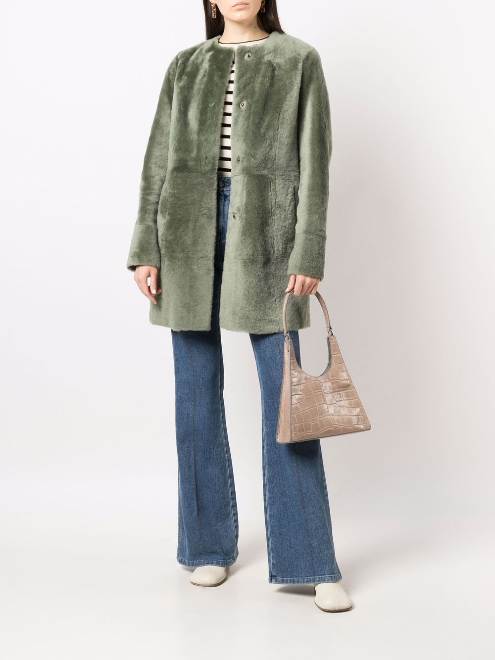 фото Drome midi shearling coat