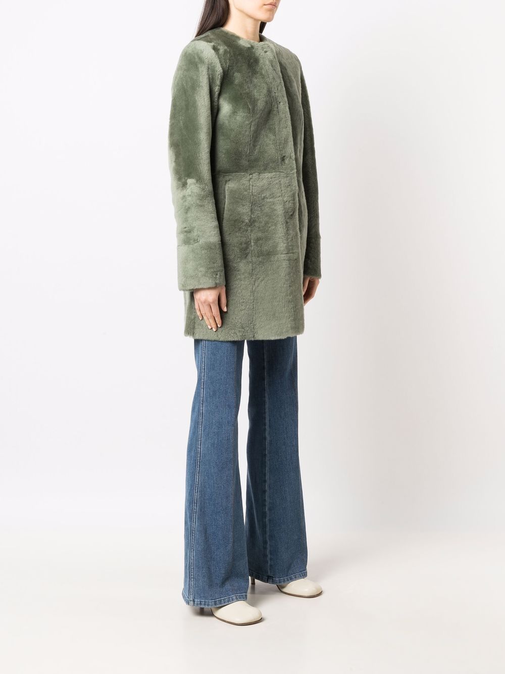 фото Drome midi shearling coat