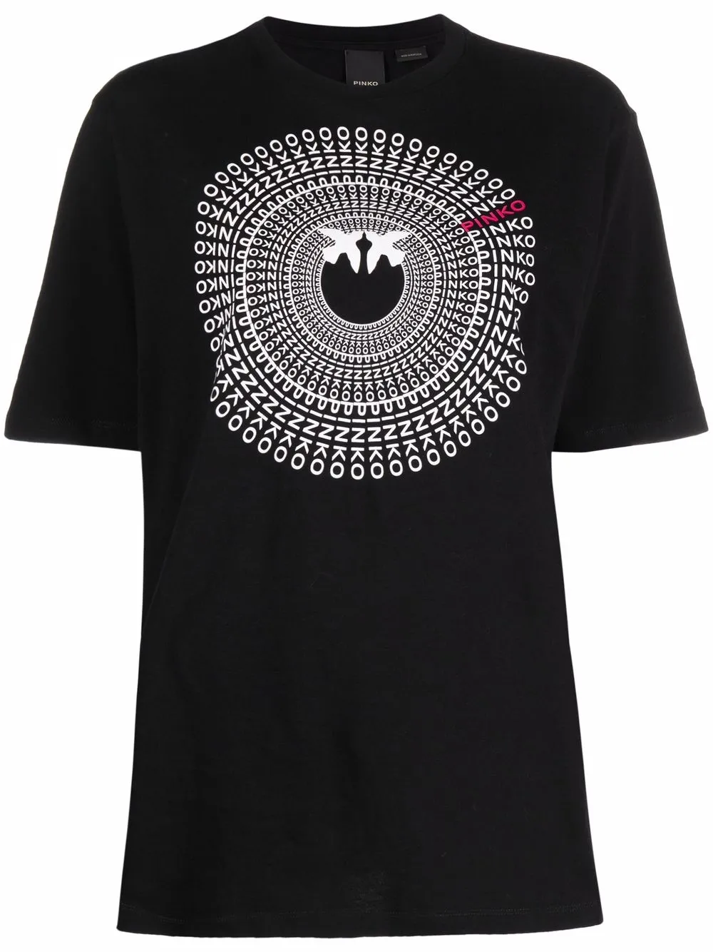 

PINKO logo-print T-shirt - Black