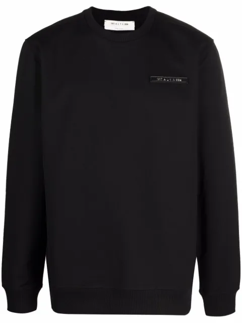 1017 ALYX 9SM logo-patch crew neck sweatshirt