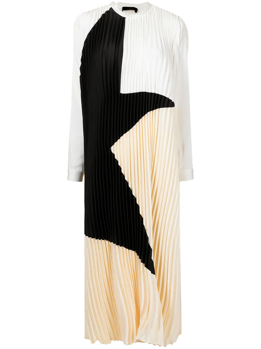 

TWINSET star-print pleated maxi dress - White