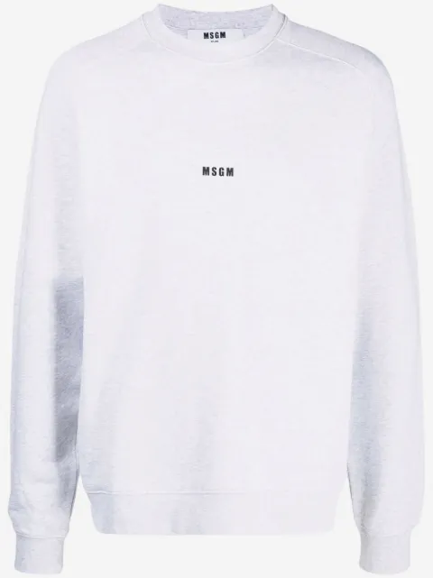 MSGM suéter con logo estampado