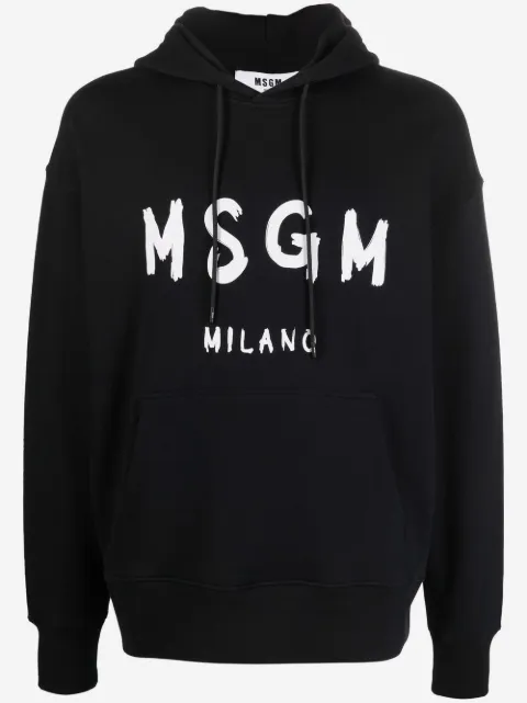 MSGM logo print hoodie