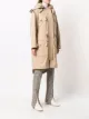 Burberry detachable-hood gabardine parka coat