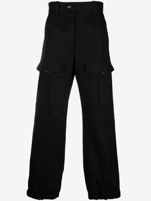 Alexander McQueen flap-pocket cotton trousers