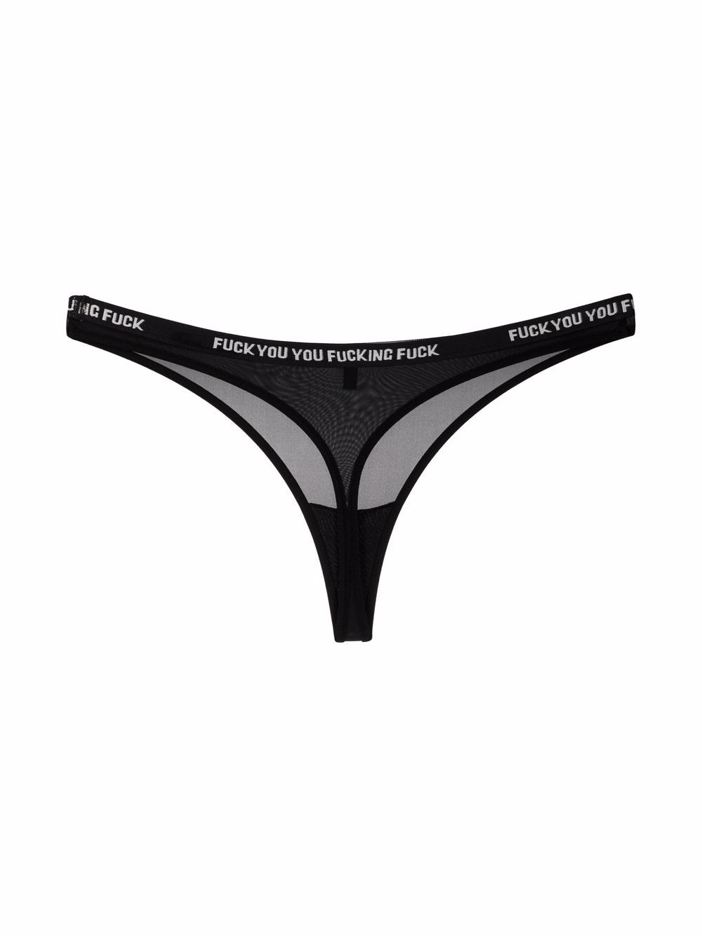 фото R13 graphic-waistband mesh thong