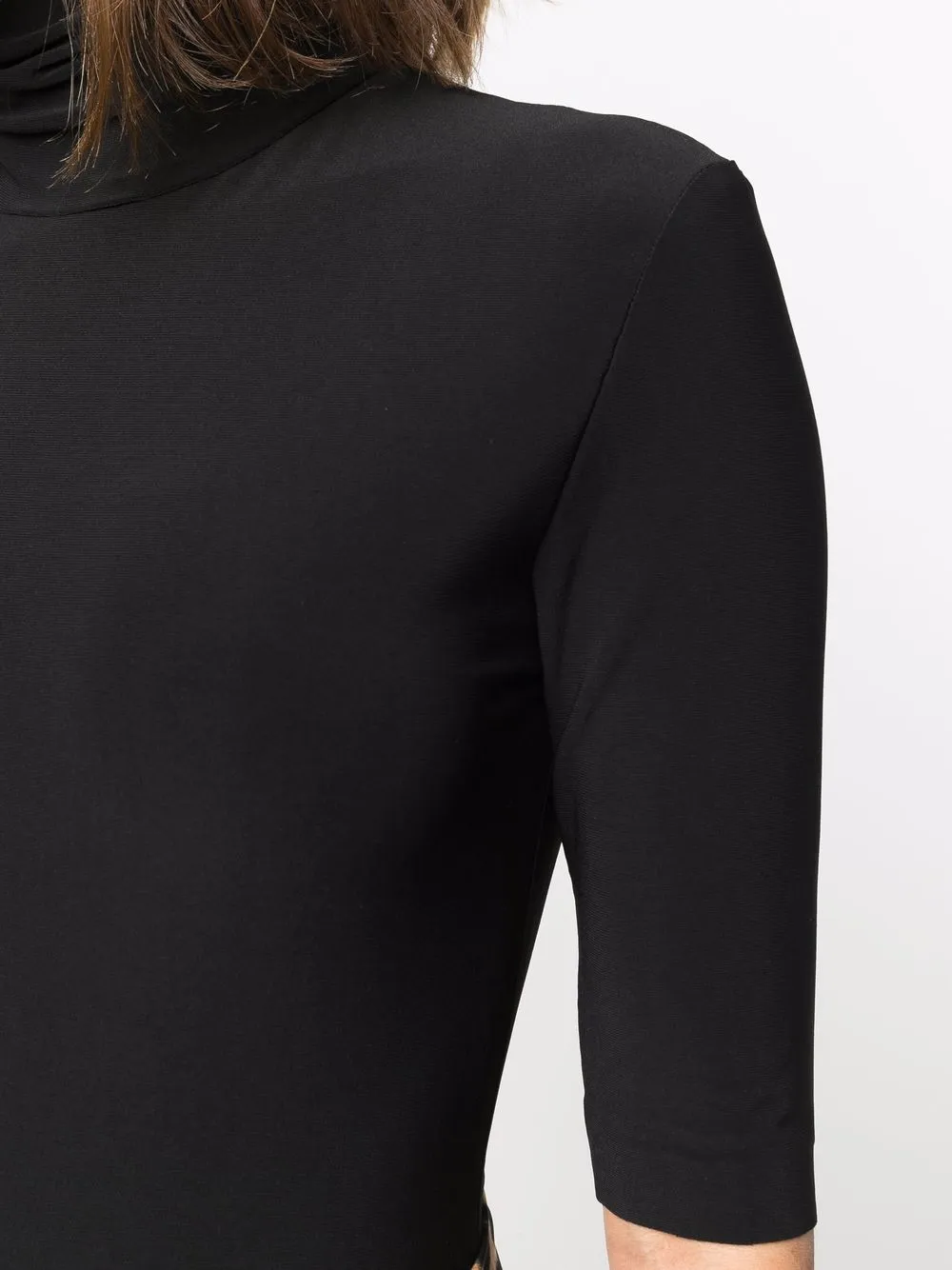 Norma Kamali Gebreide top Zwart