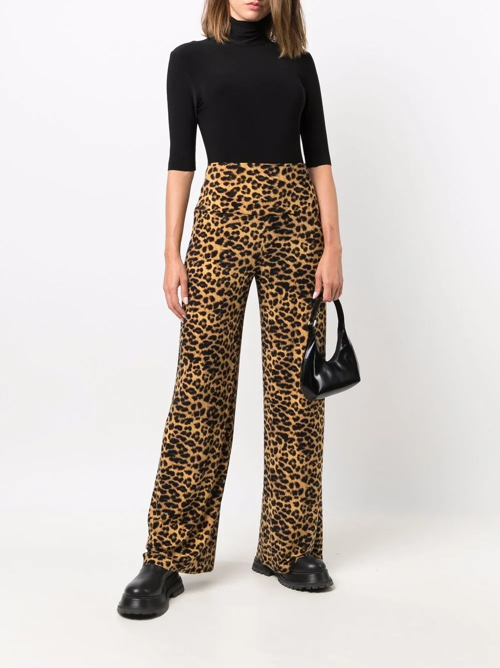 Norma Kamali Gebreide top Zwart