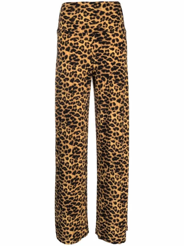 leopard stripe trousers