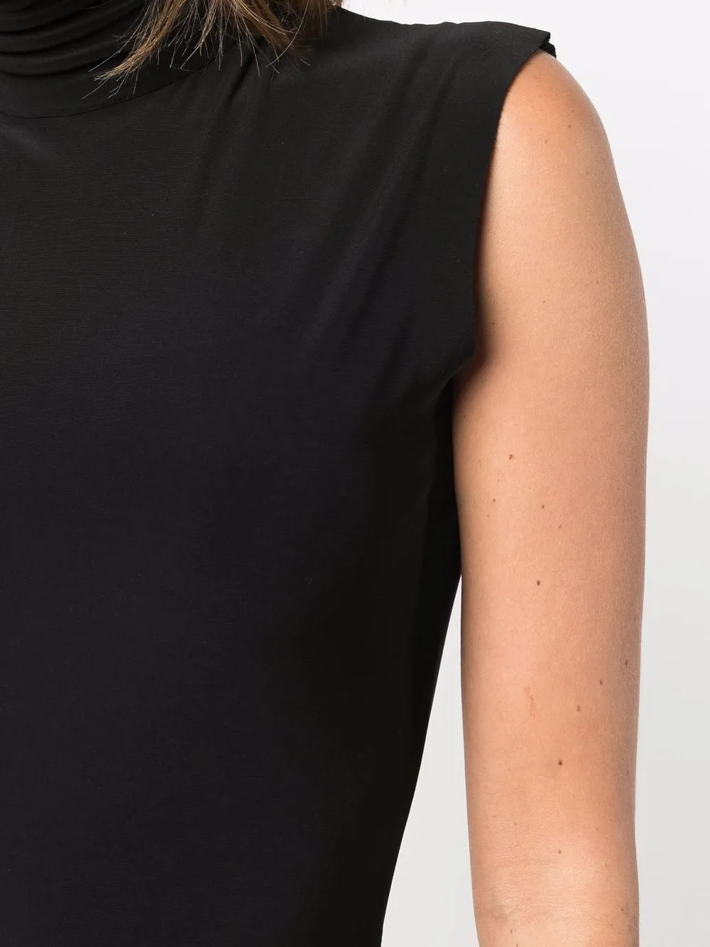 Norma Kamali Mouwloze top Zwart