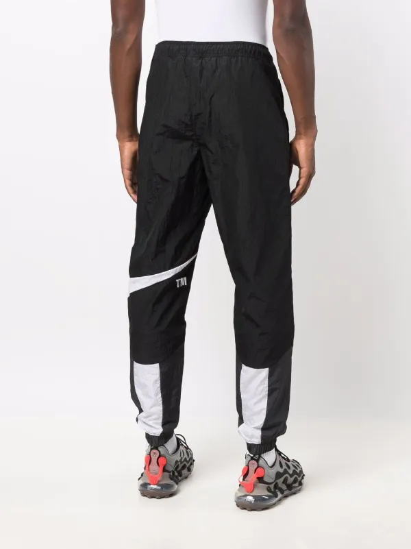 Nike Men's Sportswear Swoosh Woven Pants Black White Size XL