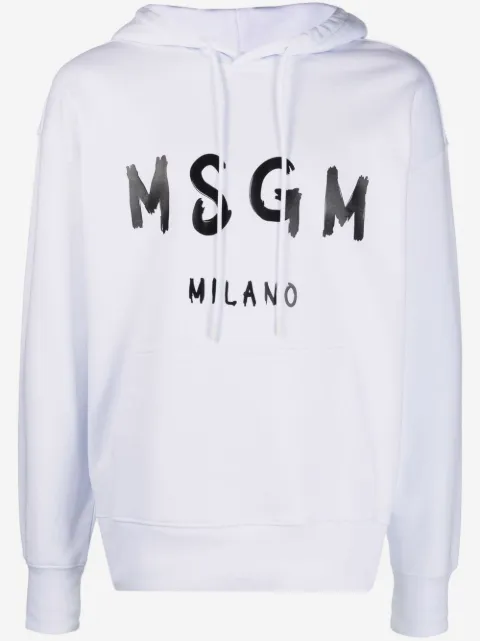 MSGM hoodie à logo imprimé
