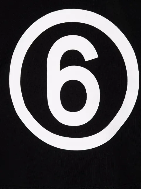 mm6 maison margiela kids logo印花套头式连帽衫