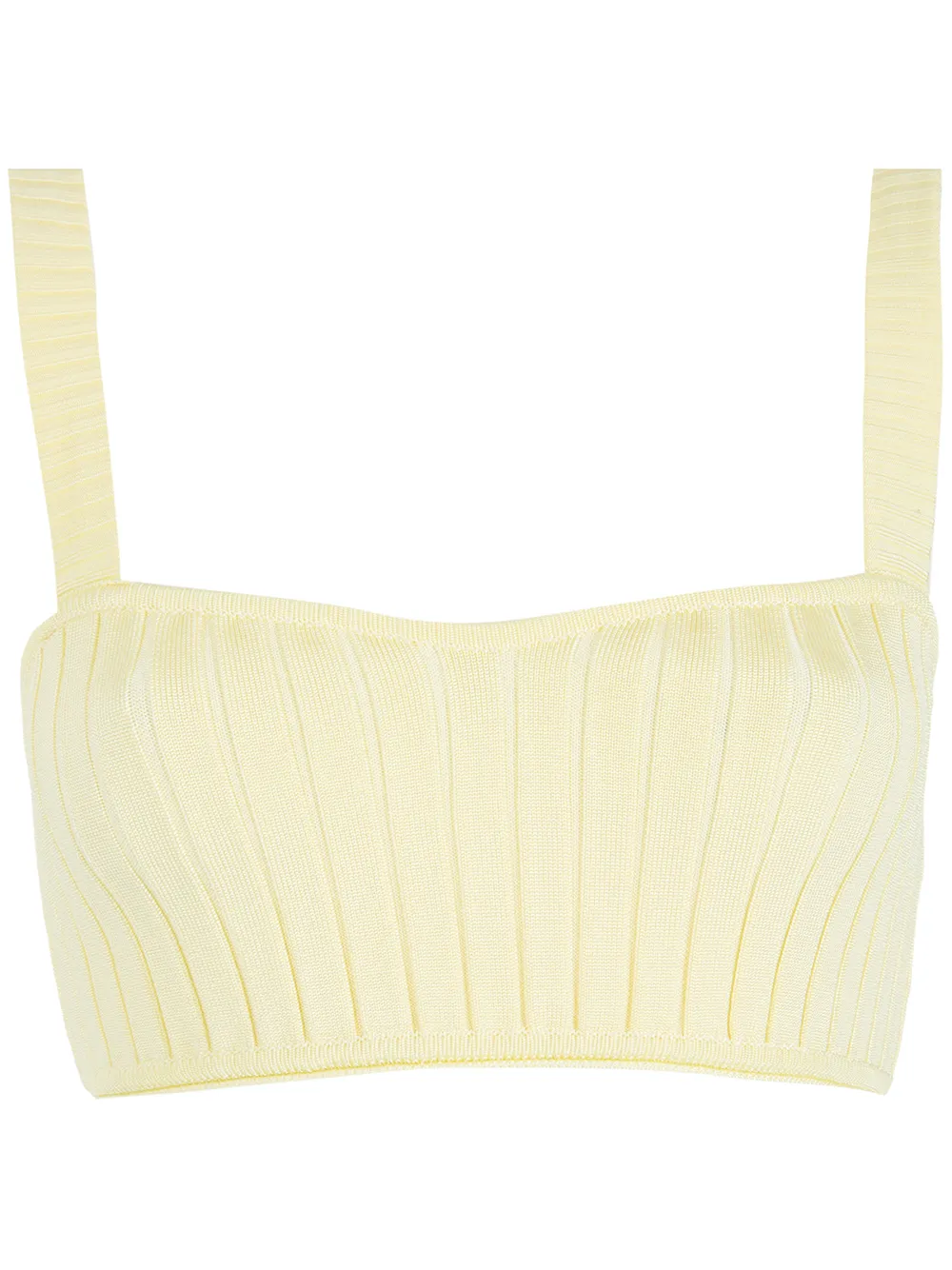 

Andrea Bogosian ribbed-knit cropped top - Yellow