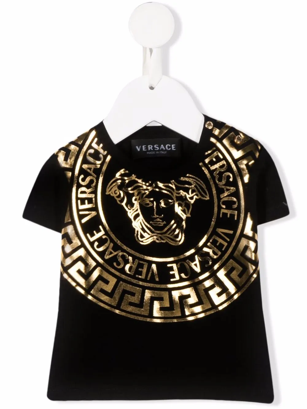 

Versace Kids playera con estampado Medusa - Negro