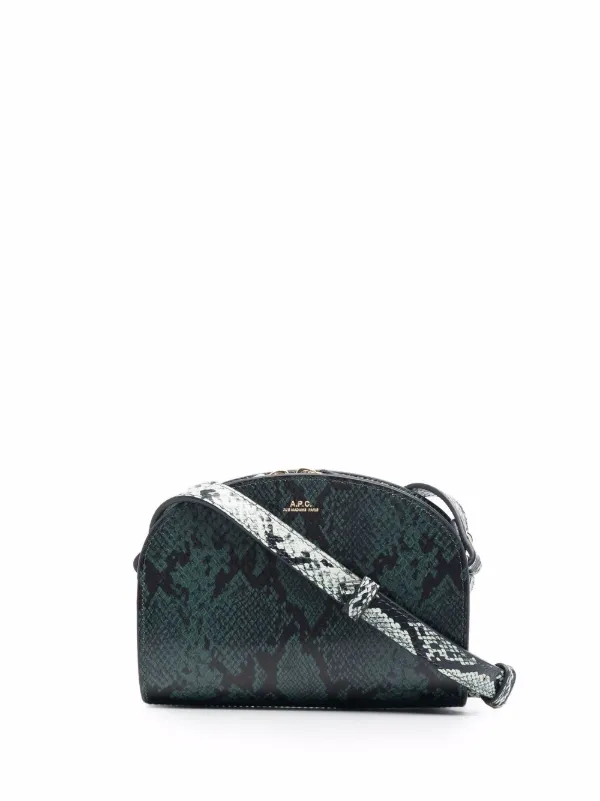 snakeskin messenger bag