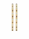 DE BEERS 18kt yellow gold Talisman diamond hoop earrings