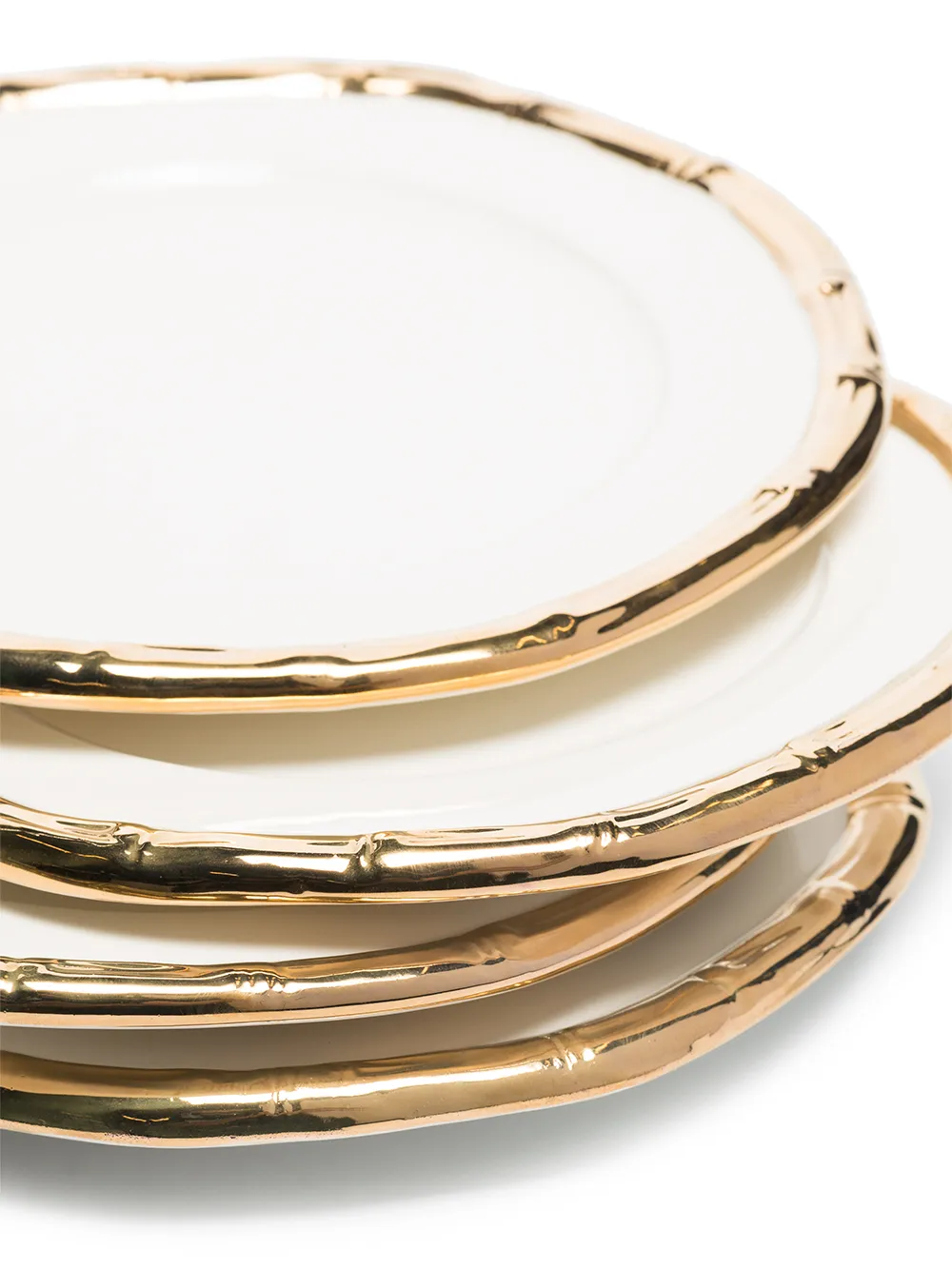Les-Ottomans Vier keramische borden (21 cm) - Wit
