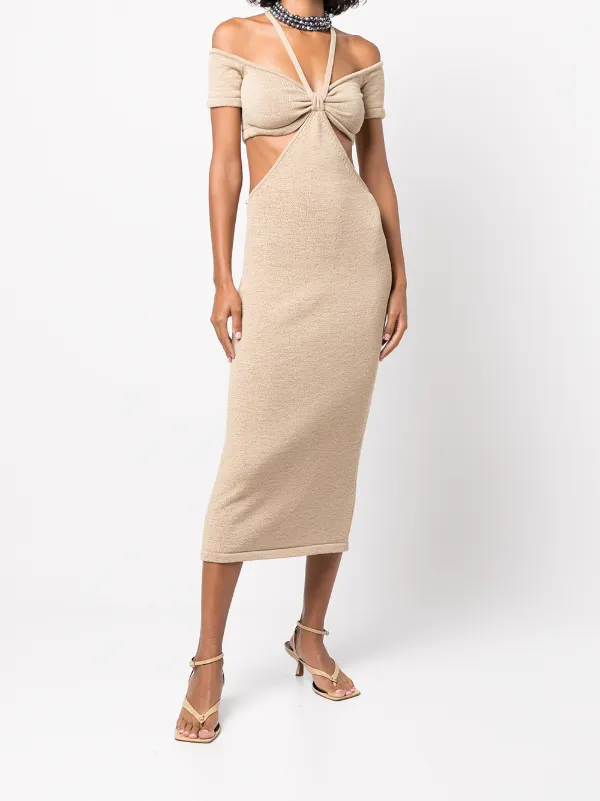 Cult Gaia Alicia Knit cold-shoulder 