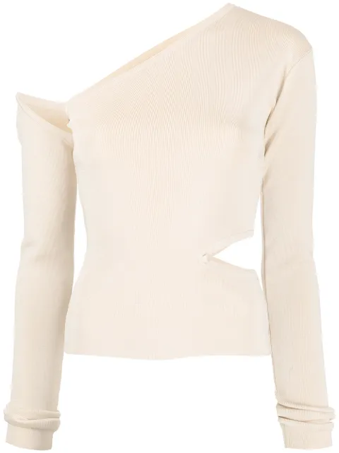 Cult Gaia Teri one-shoulder knit top