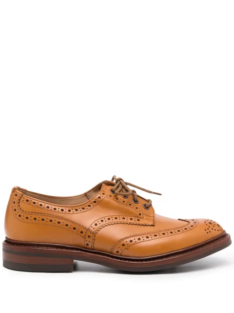 Tricker's perforated-design loafers