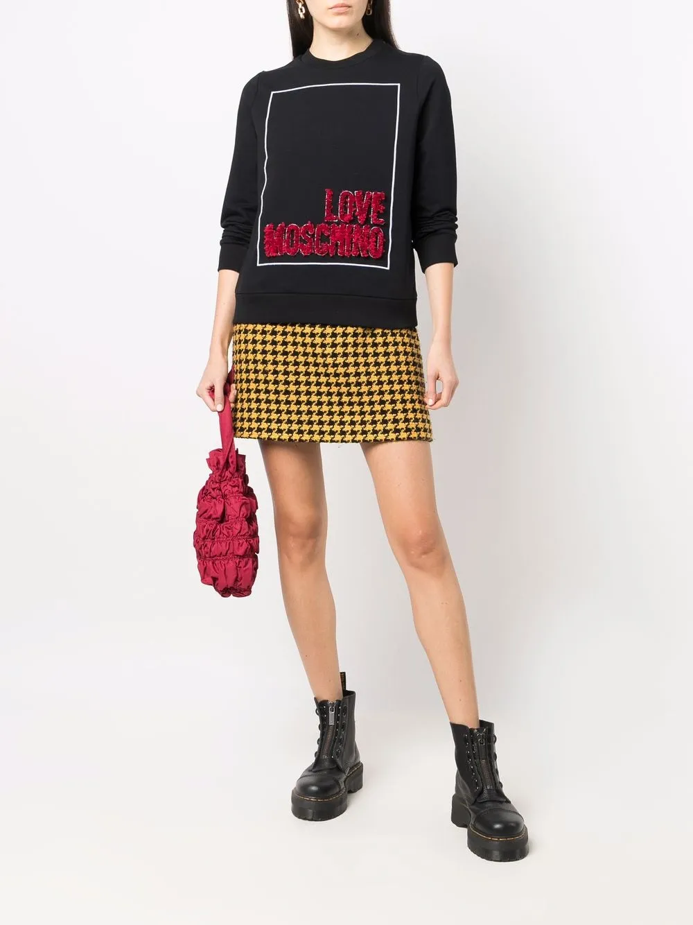 фото Love moschino толстовка с логотипом