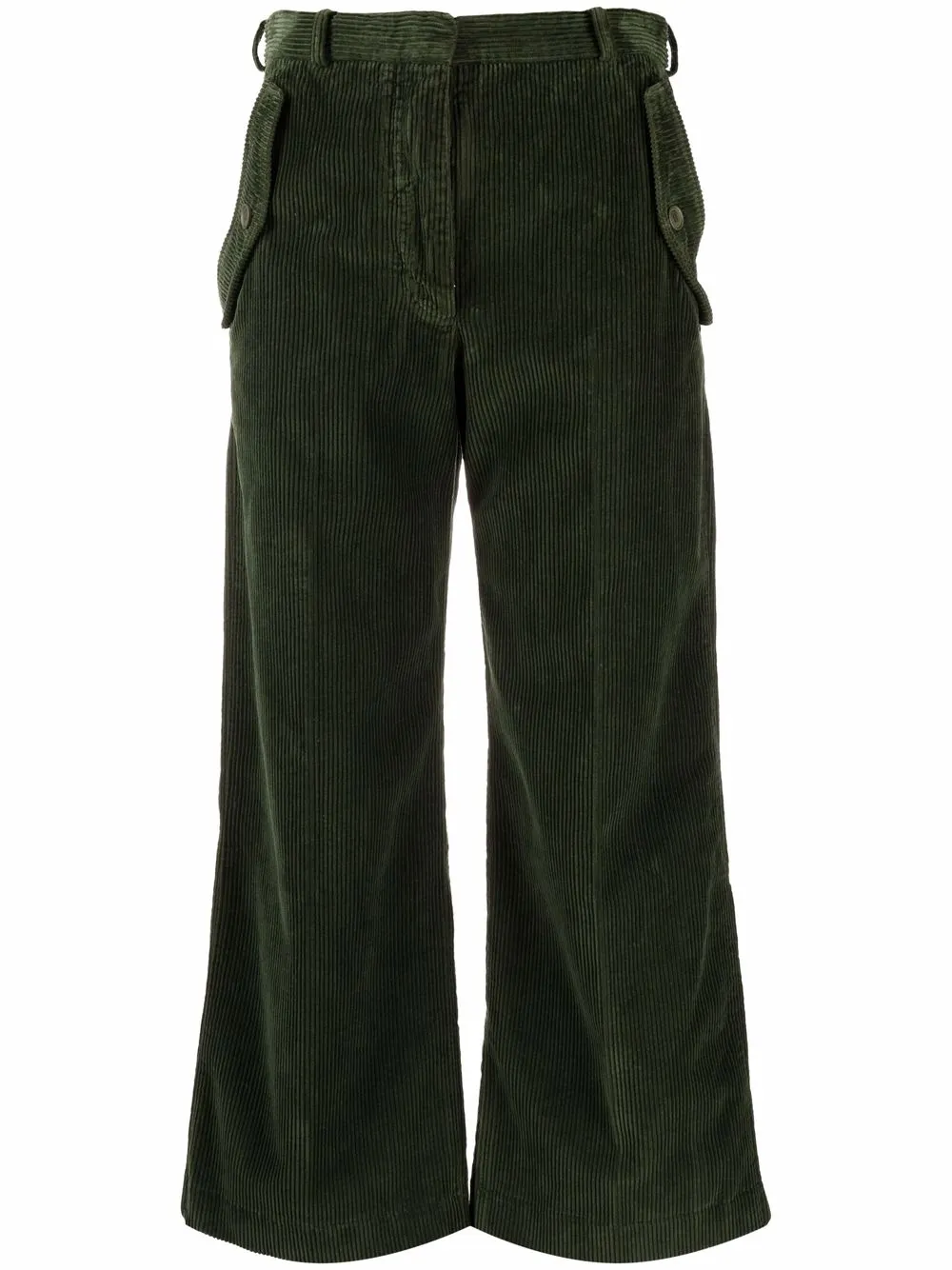 

Kenzo pantalones de pana anchos - Verde