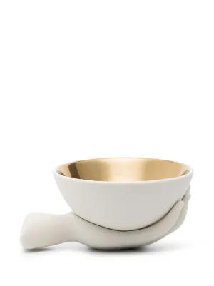 JONATHAN ADLER Bowl OP ART in black/ white/ gold