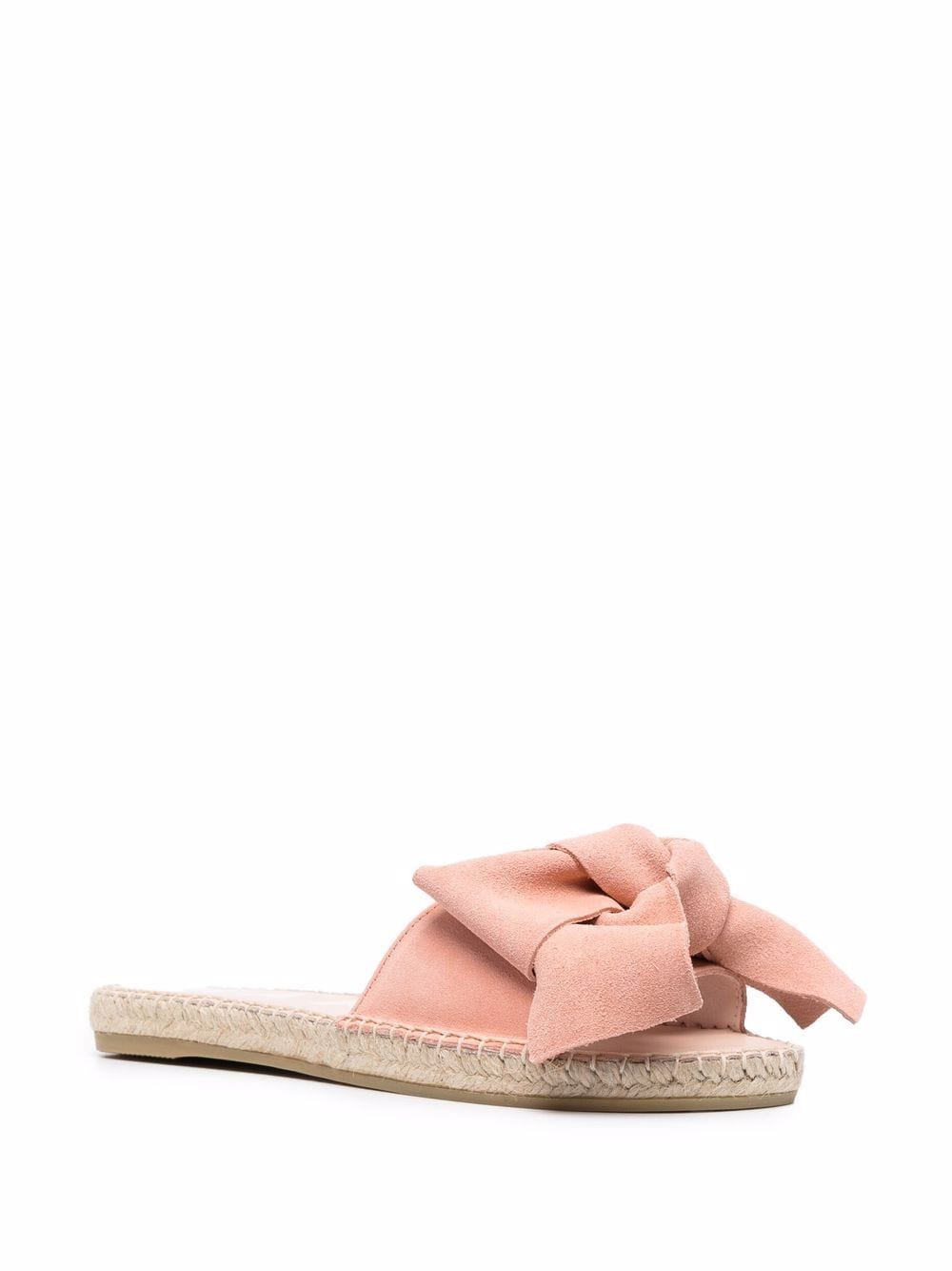 Shop Manebi Bow-detail Sandals In Rosa