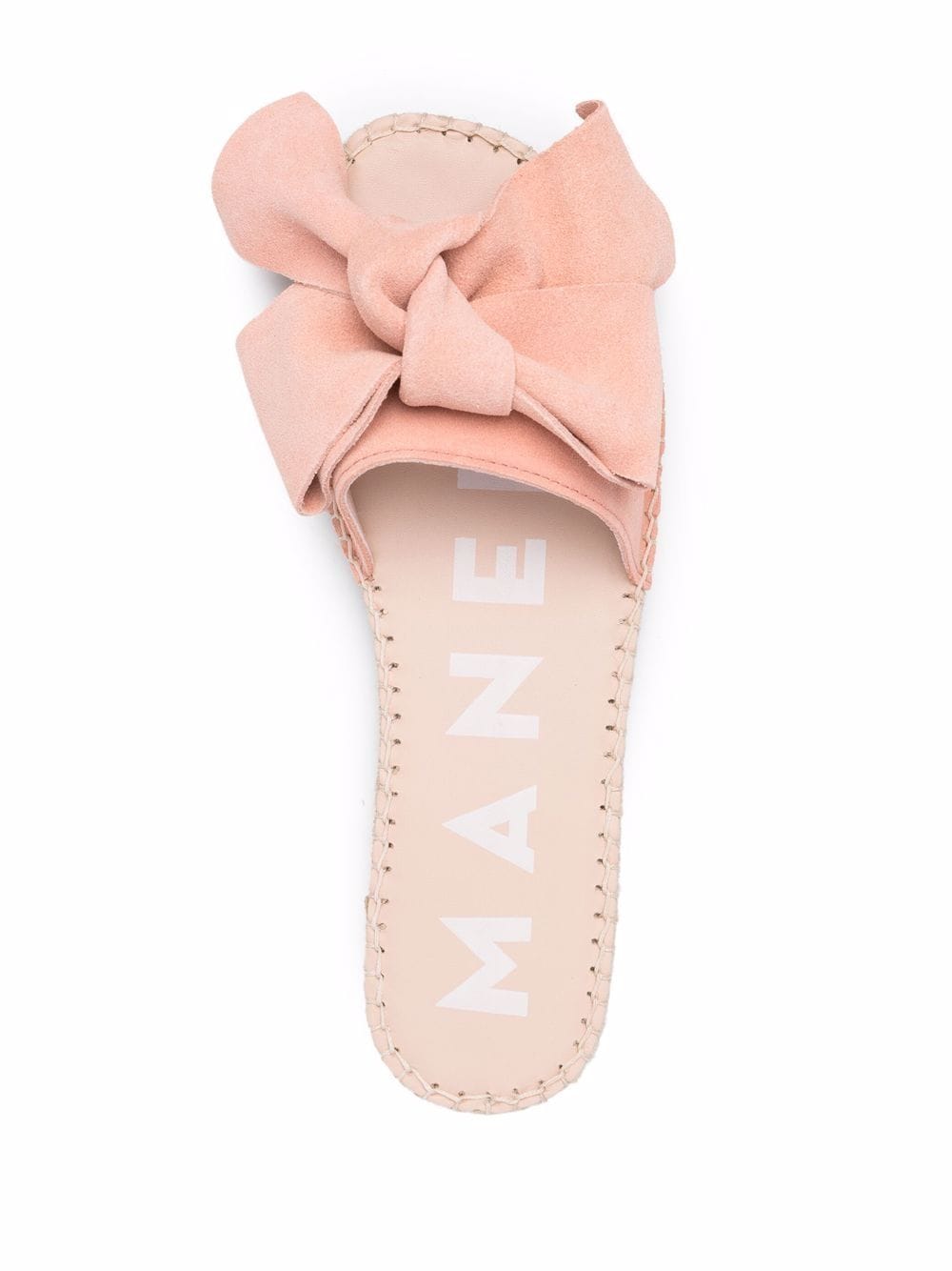 Shop Manebi Bow-detail Sandals In Rosa