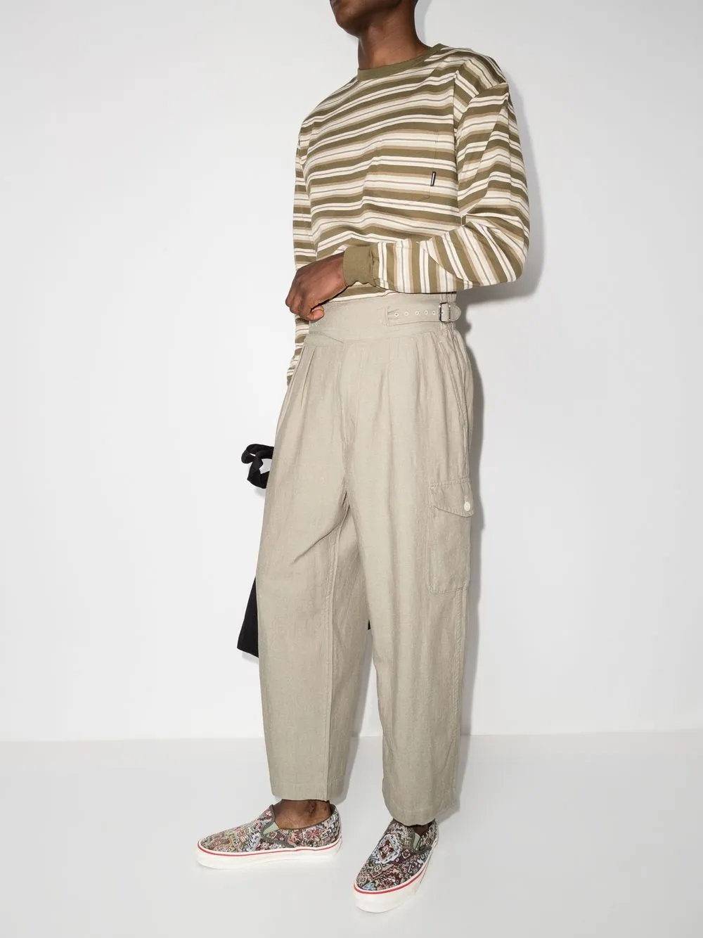 Gurkha wide-leg trousers