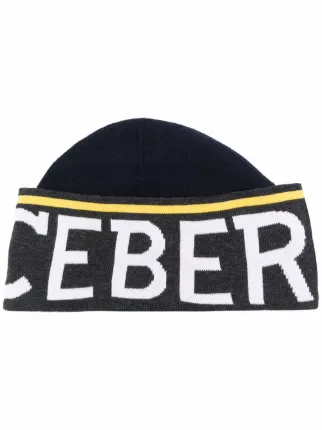 Iceberg logo-print Knitted Beanie 