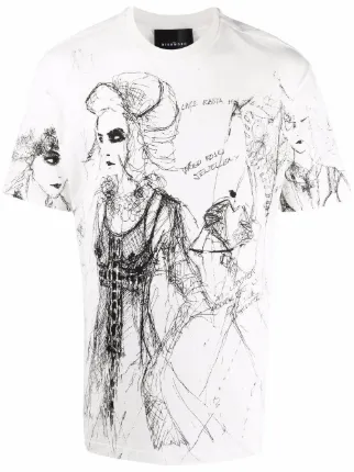 john richmond white t shirt