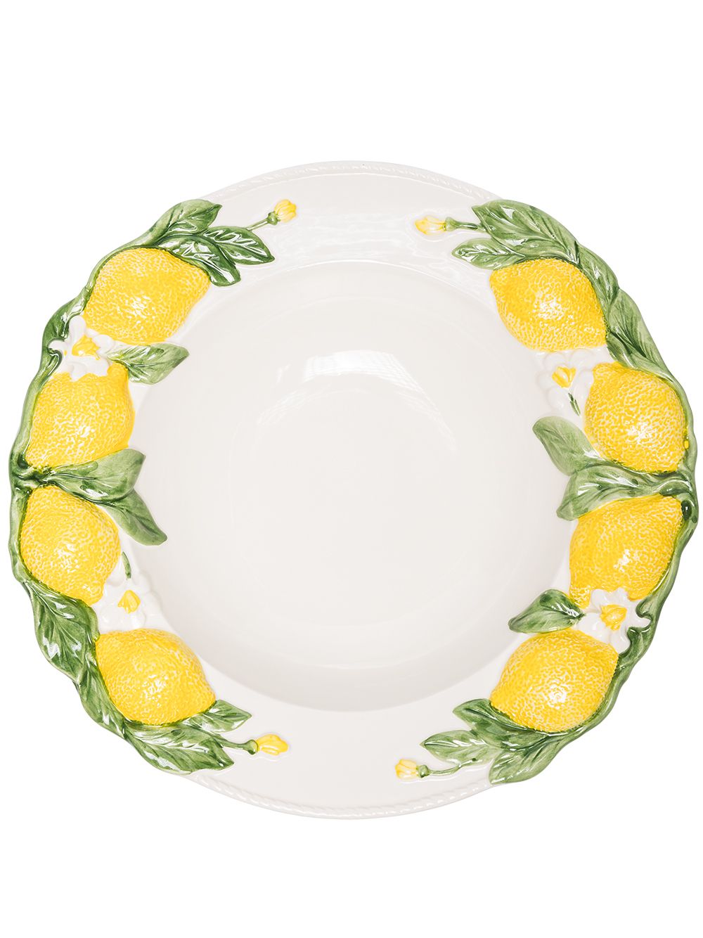 Les-Ottomans lemon-print Set Of Four Plates (32cm) - Farfetch