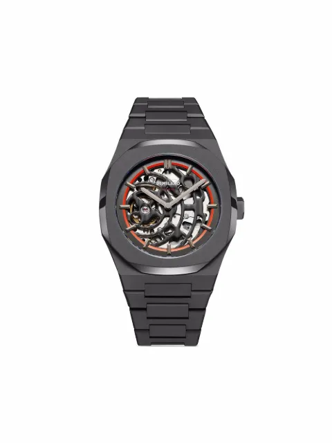 D1 Milano Relógio Sandblast Skeleton 41.5mm