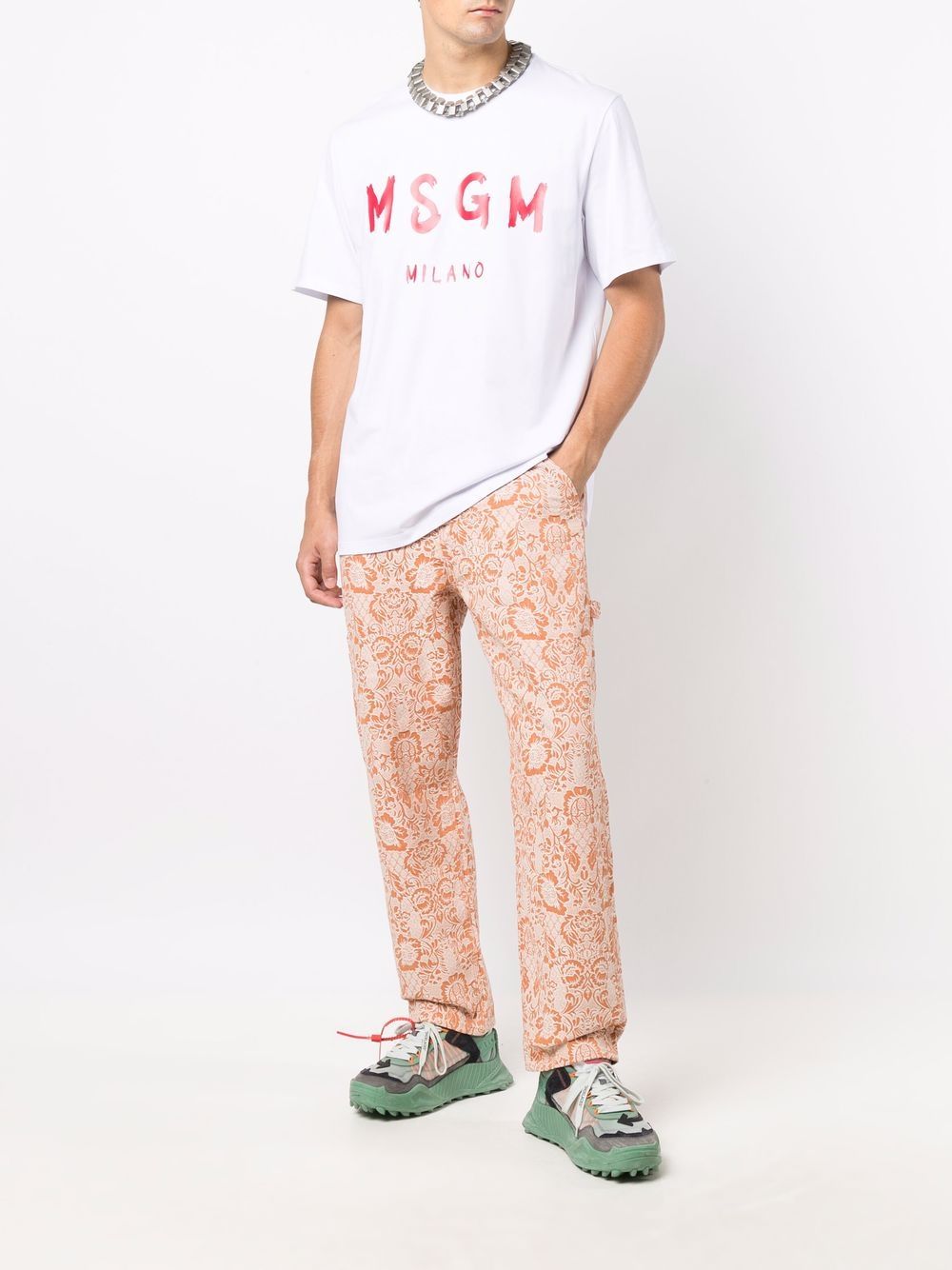 фото Msgm футболка с логотипом