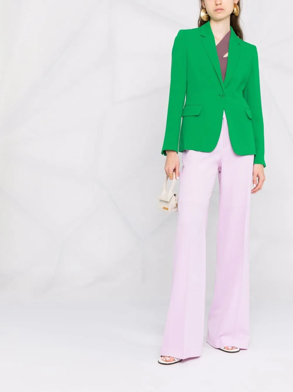 P.A.R.O.S.H. Blazer met enkele rij knopen - Groen