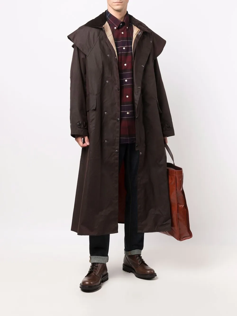фото Barbour рубашка в клетку тартан