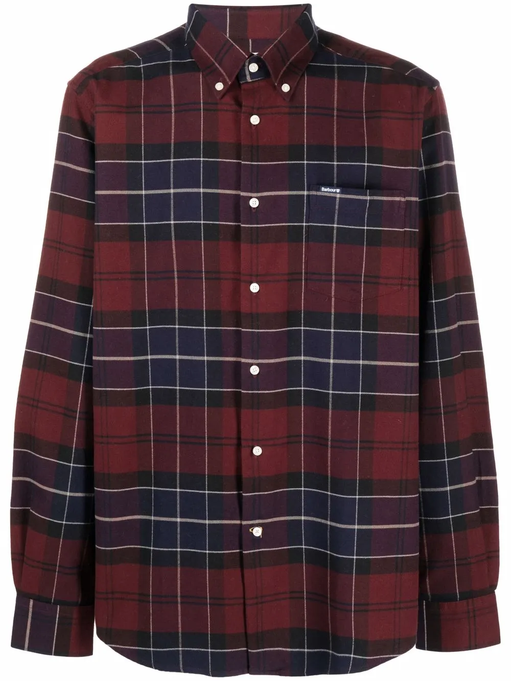 фото Barbour рубашка в клетку тартан