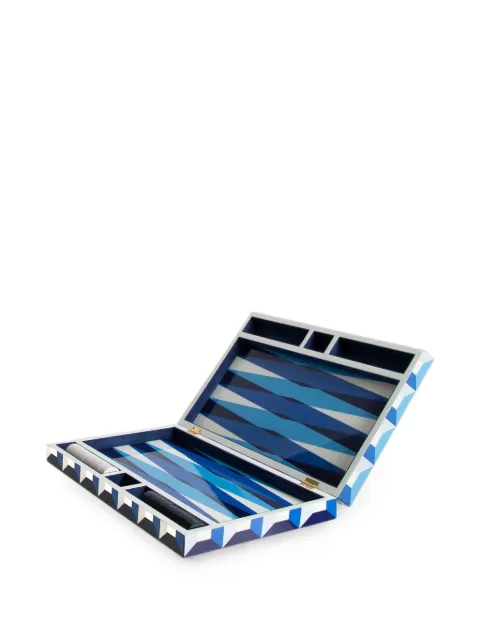 Jonathan Adler jeu backgammon à damiers