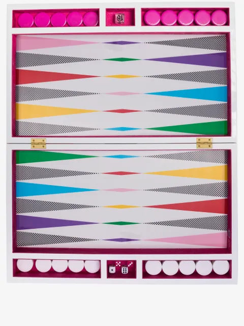 Jonathan Adler jeu backgammon à damiers