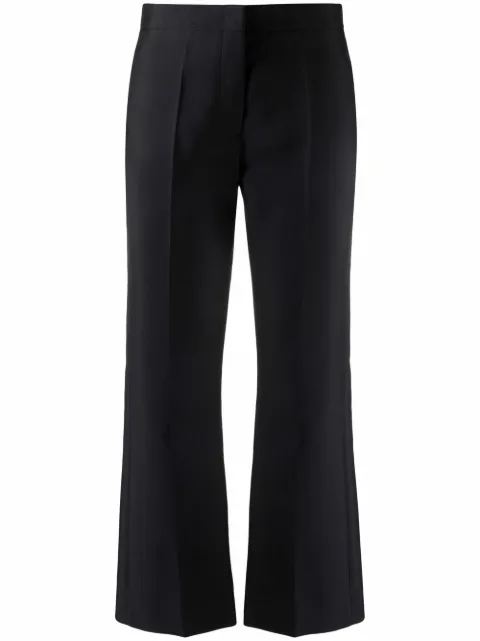 Jil Sander Cropped Flared Trousers - Farfetch