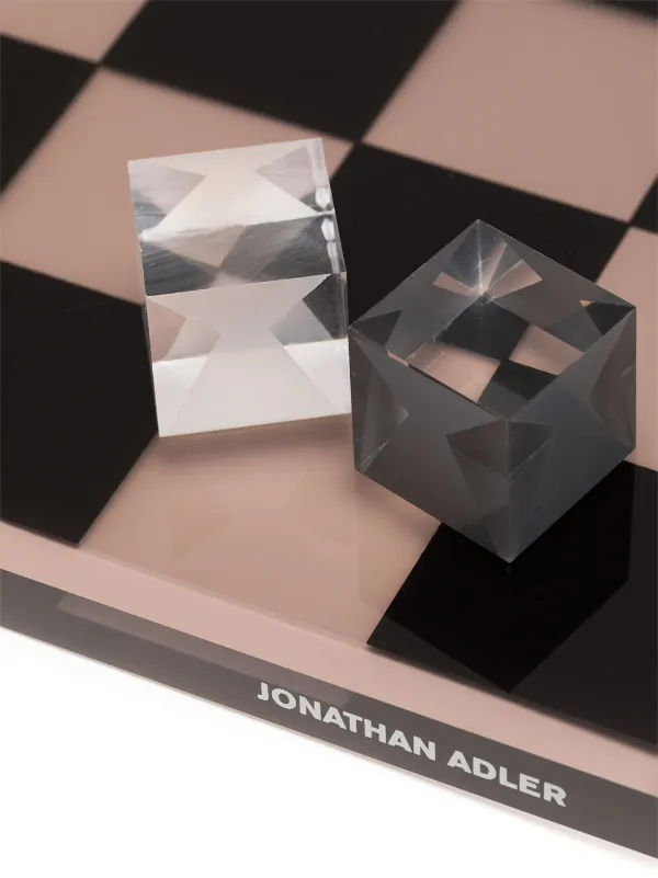 Jonathan Adler Acrylic Chess Set - Black